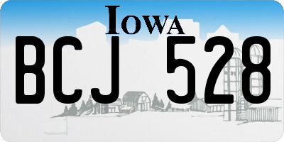 IA license plate BCJ528