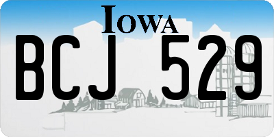 IA license plate BCJ529