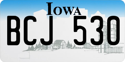 IA license plate BCJ530