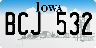 IA license plate BCJ532