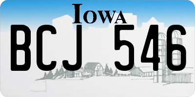 IA license plate BCJ546