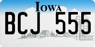 IA license plate BCJ555