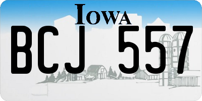 IA license plate BCJ557