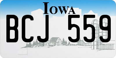 IA license plate BCJ559