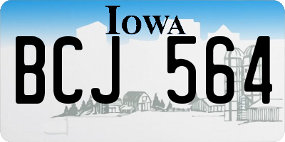 IA license plate BCJ564