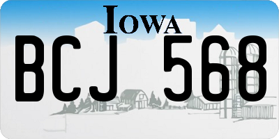 IA license plate BCJ568