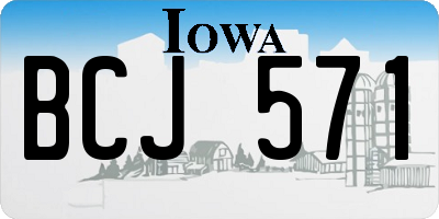 IA license plate BCJ571