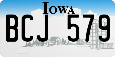 IA license plate BCJ579