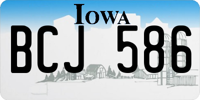 IA license plate BCJ586