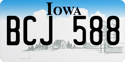 IA license plate BCJ588