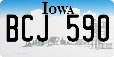 IA license plate BCJ590