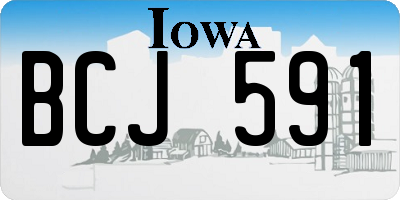 IA license plate BCJ591
