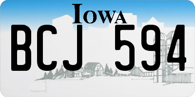 IA license plate BCJ594