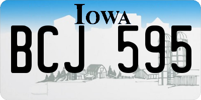 IA license plate BCJ595
