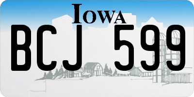 IA license plate BCJ599