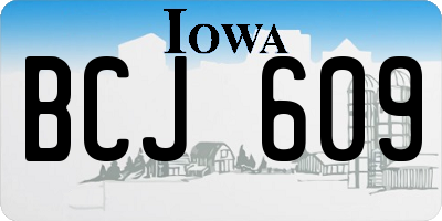 IA license plate BCJ609