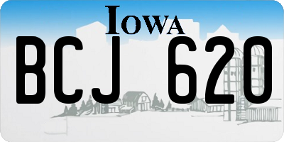 IA license plate BCJ620