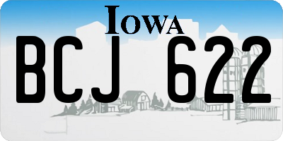 IA license plate BCJ622