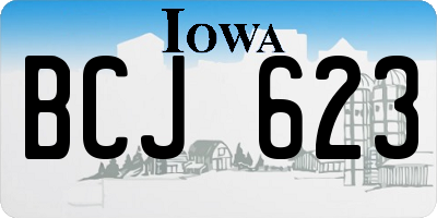 IA license plate BCJ623