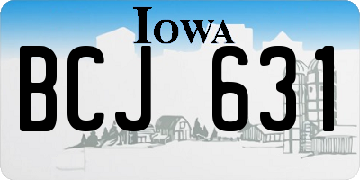 IA license plate BCJ631