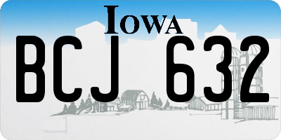 IA license plate BCJ632