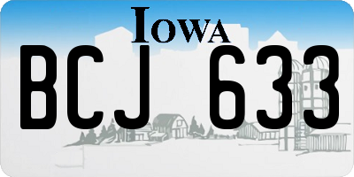 IA license plate BCJ633