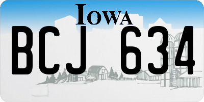IA license plate BCJ634