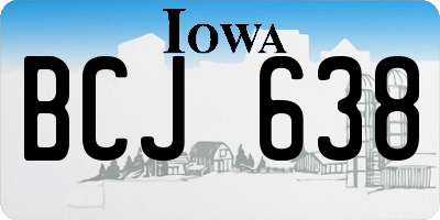 IA license plate BCJ638