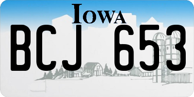IA license plate BCJ653