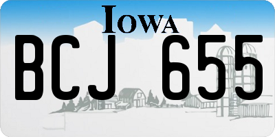 IA license plate BCJ655