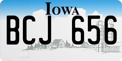 IA license plate BCJ656