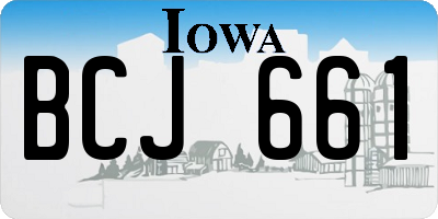 IA license plate BCJ661
