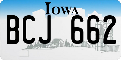 IA license plate BCJ662