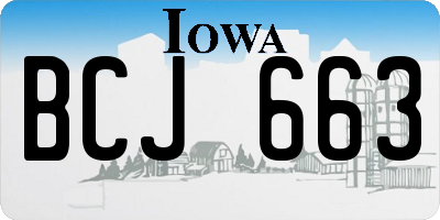 IA license plate BCJ663