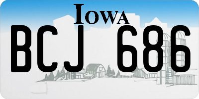 IA license plate BCJ686
