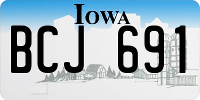 IA license plate BCJ691