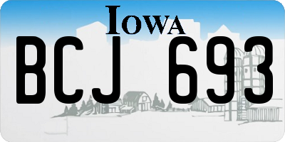 IA license plate BCJ693
