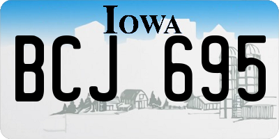 IA license plate BCJ695