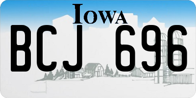 IA license plate BCJ696