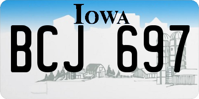IA license plate BCJ697