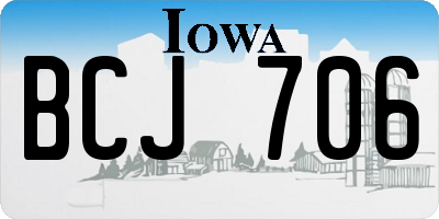 IA license plate BCJ706