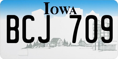IA license plate BCJ709