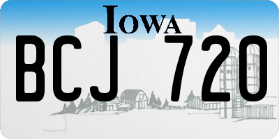 IA license plate BCJ720