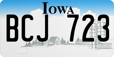 IA license plate BCJ723