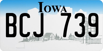 IA license plate BCJ739