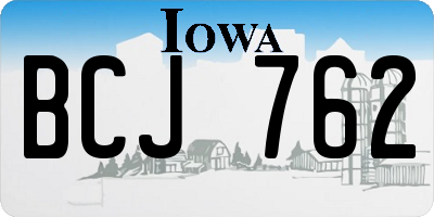 IA license plate BCJ762