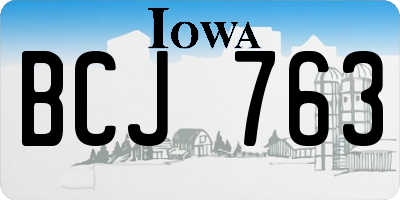 IA license plate BCJ763