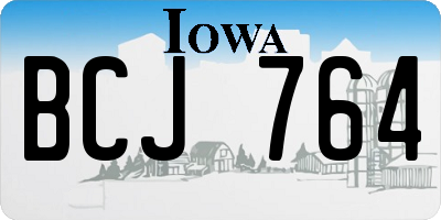 IA license plate BCJ764