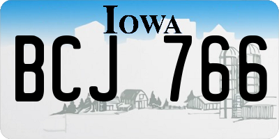 IA license plate BCJ766