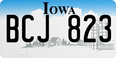 IA license plate BCJ823